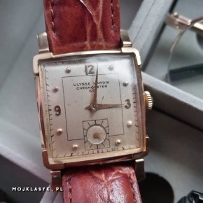 ULYSSE NARDIN złoty męski zegarek 1940r